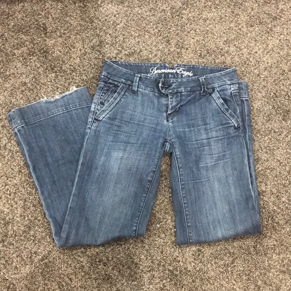 Wide Leg Jeans Size 2 Short missing button